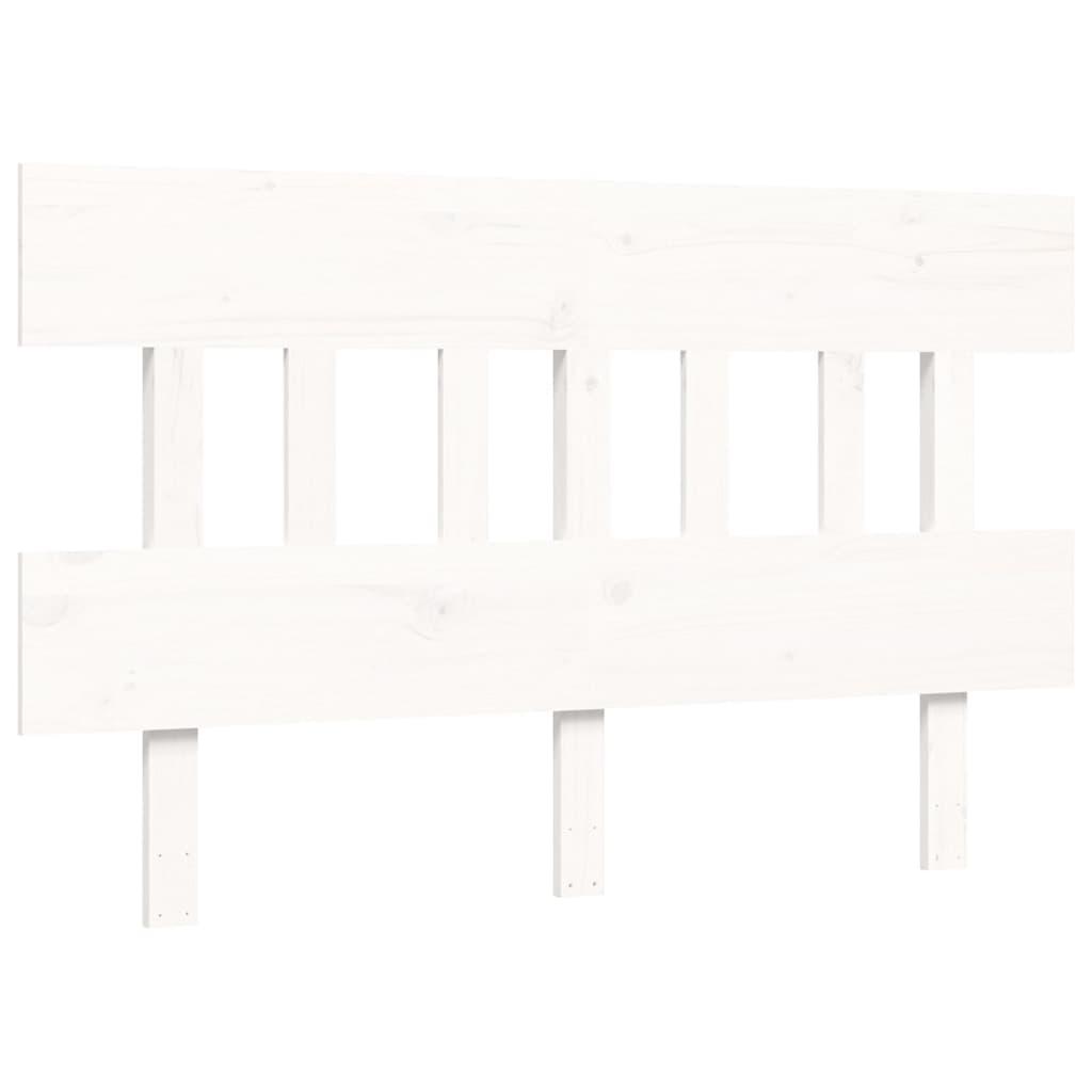 vidaXL Bed Frame without Mattress White 120x200 cm Solid Wood Pine