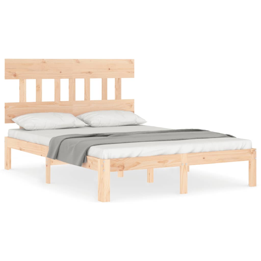 vidaXL Bed Frame without Mattress 140x200 cm Solid Wood Pine