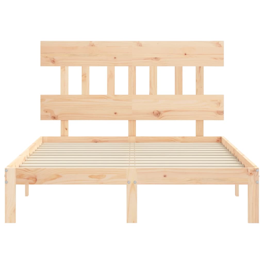 vidaXL Bed Frame without Mattress 140x200 cm Solid Wood Pine