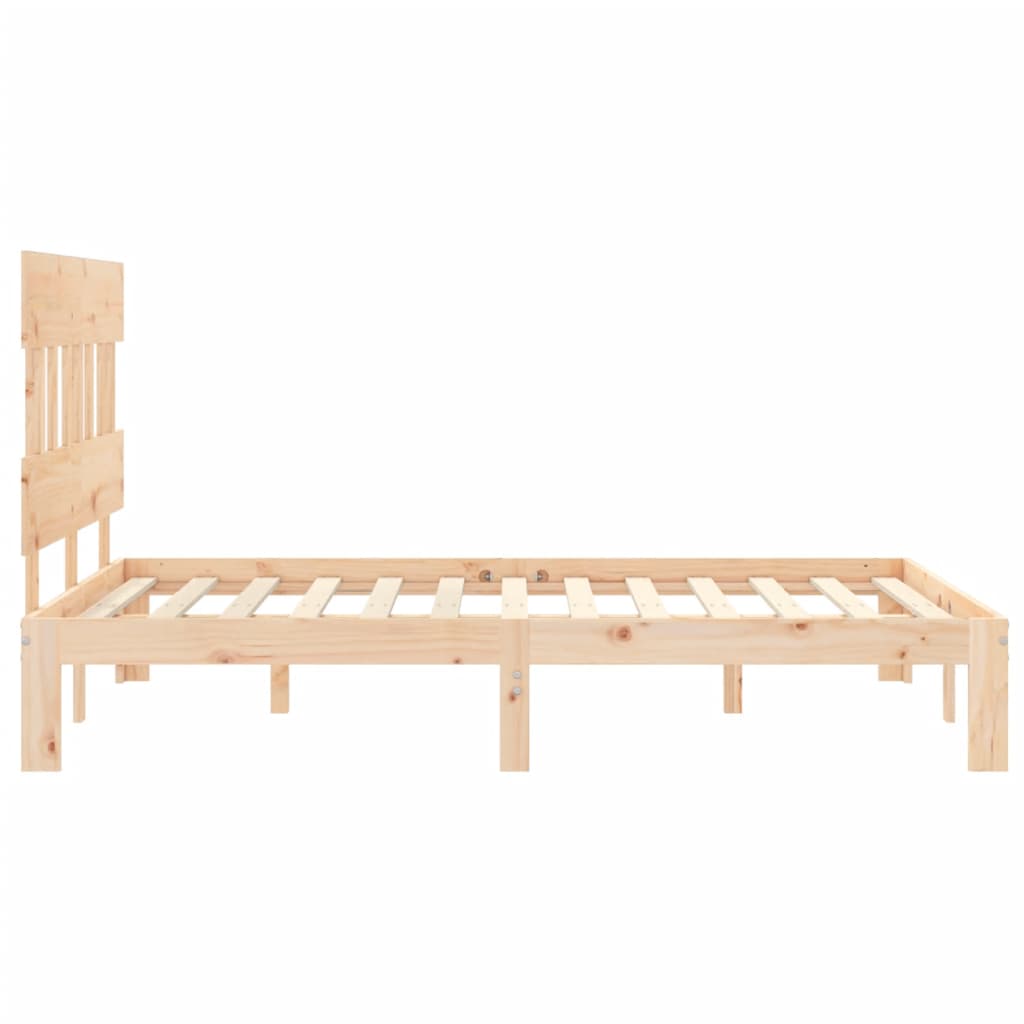 vidaXL Bed Frame without Mattress 140x200 cm Solid Wood Pine