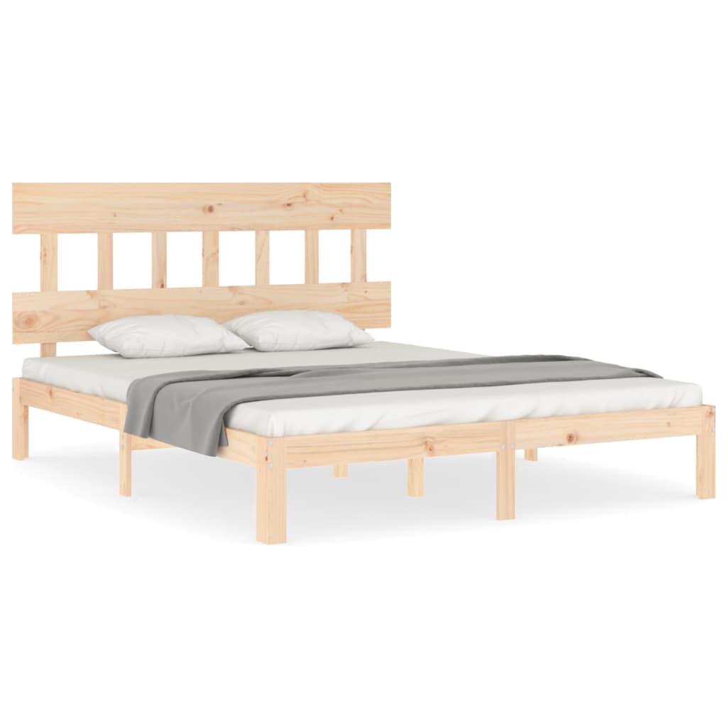 vidaXL Bed Frame without Mattress 160x200 cm Solid Wood Pine