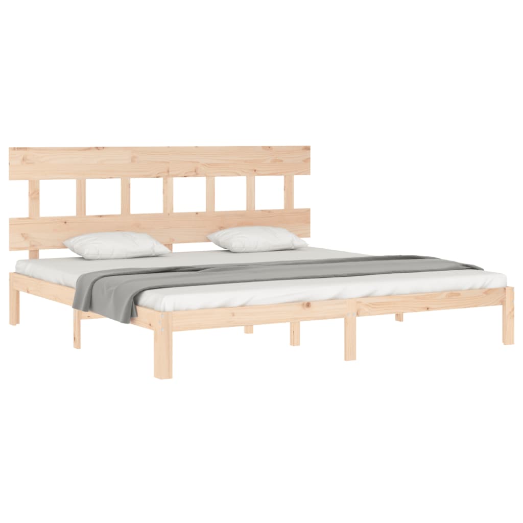 vidaXL Bed Frame without Mattress Super King Size Solid Wood Pine