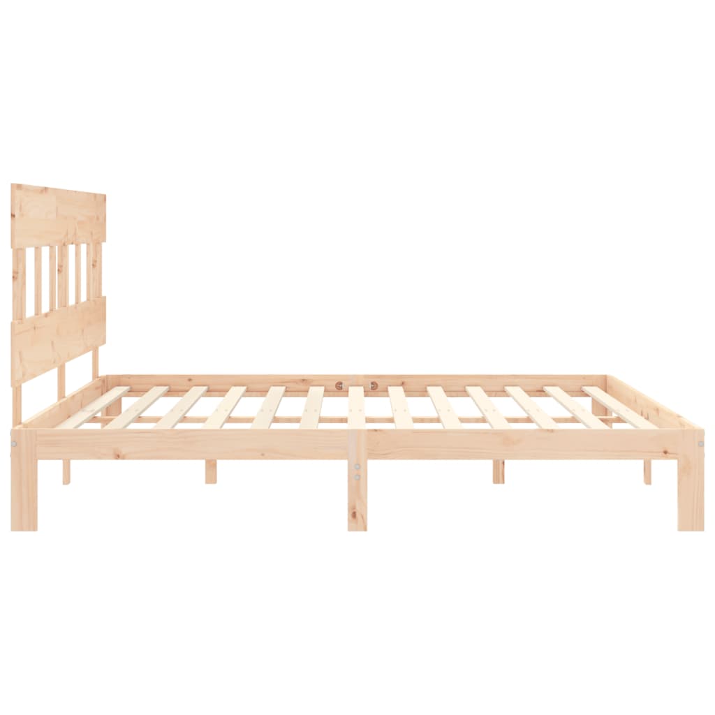 vidaXL Bed Frame without Mattress Super King Size Solid Wood Pine