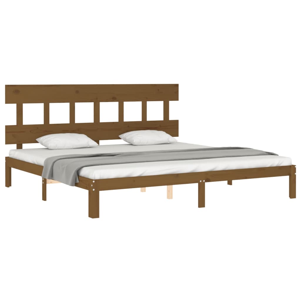 vidaXL Bed Frame without Mattress Honey Brown 200x200 cm Solid Wood Pine