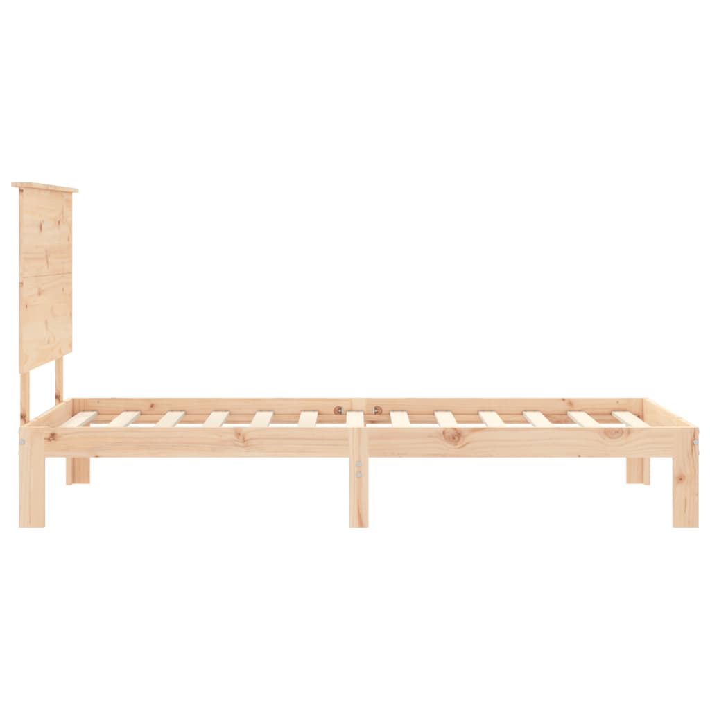 vidaXL Bed Frame without Mattress Small Single Solid Wood Pine