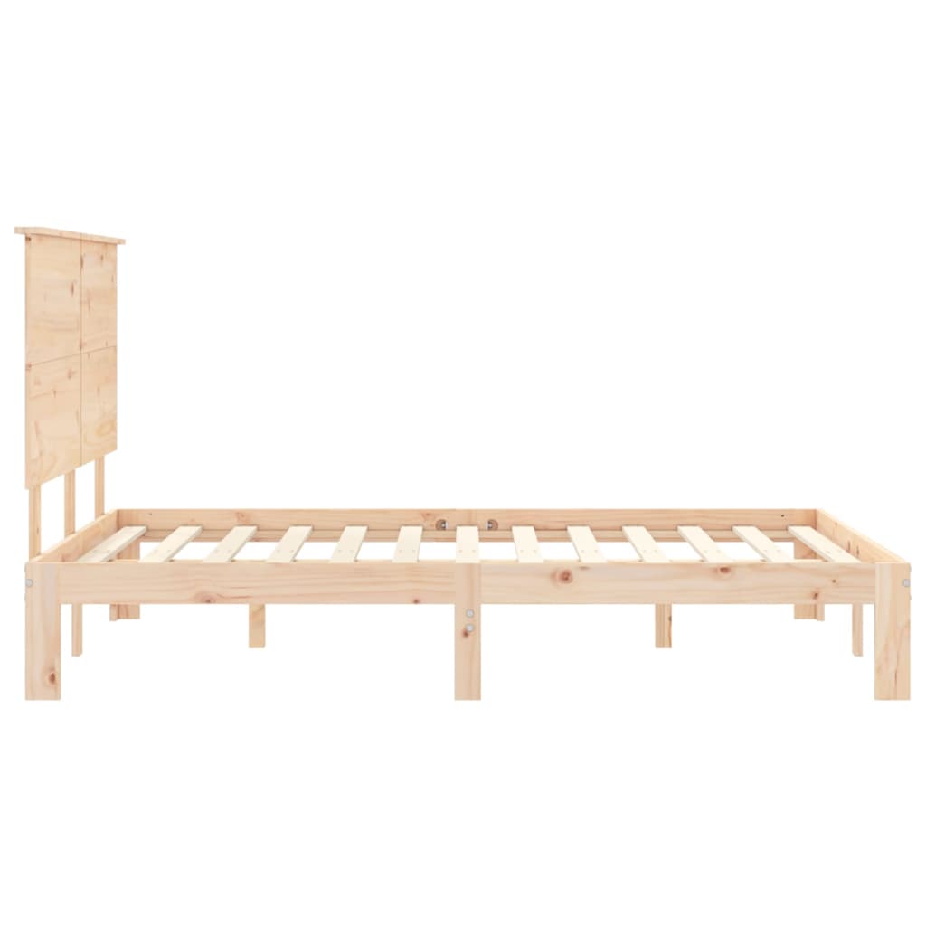 vidaXL Bed Frame without Mattress Small Double Solid Wood Pine