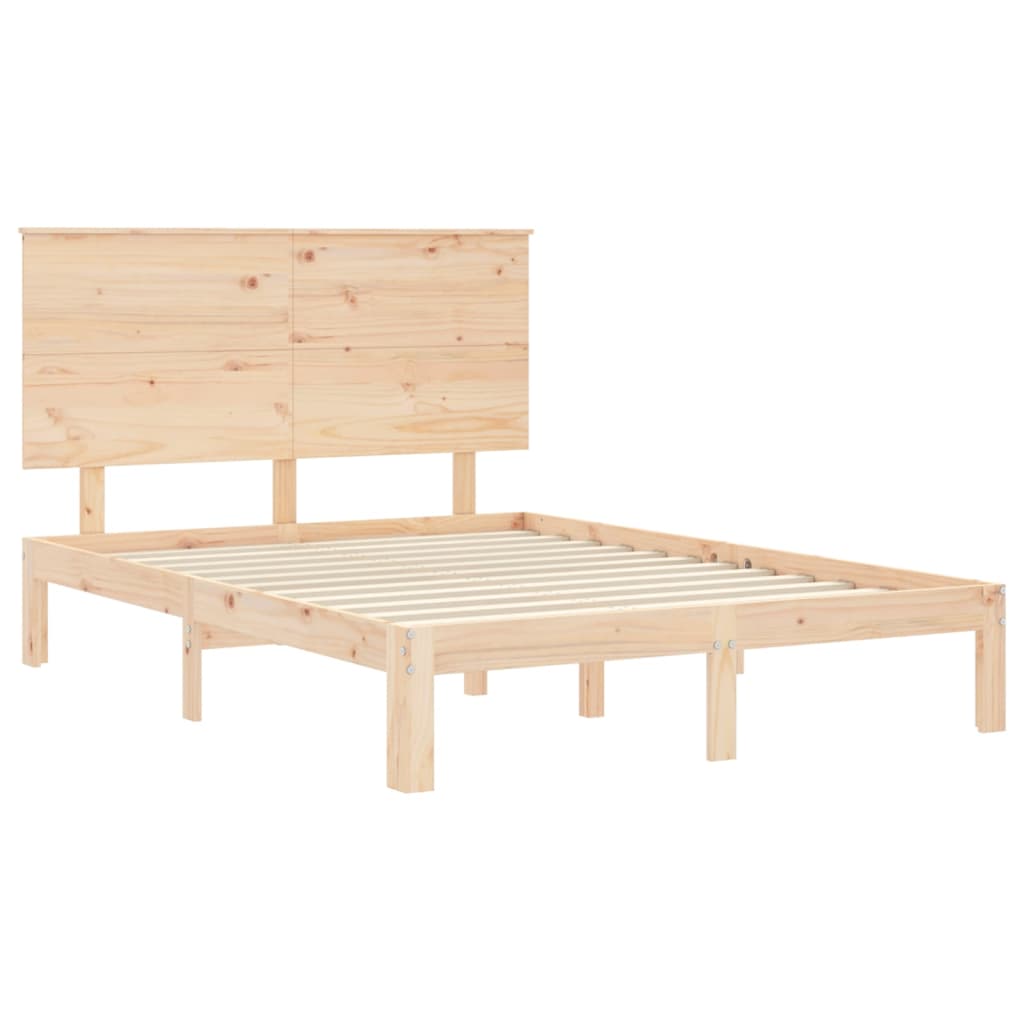 vidaXL Bed Frame without Mattress 120x200 cm Solid Wood Pine