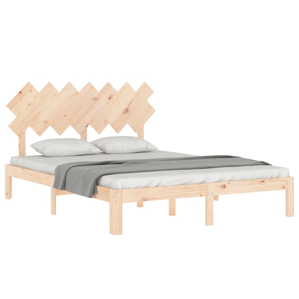 vidaXL Bed Frame without Mattress 140x190 cm Solid Wood Pine