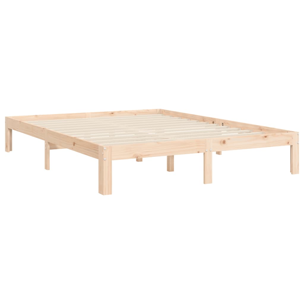 vidaXL Bed Frame without Mattress 140x190 cm Solid Wood Pine