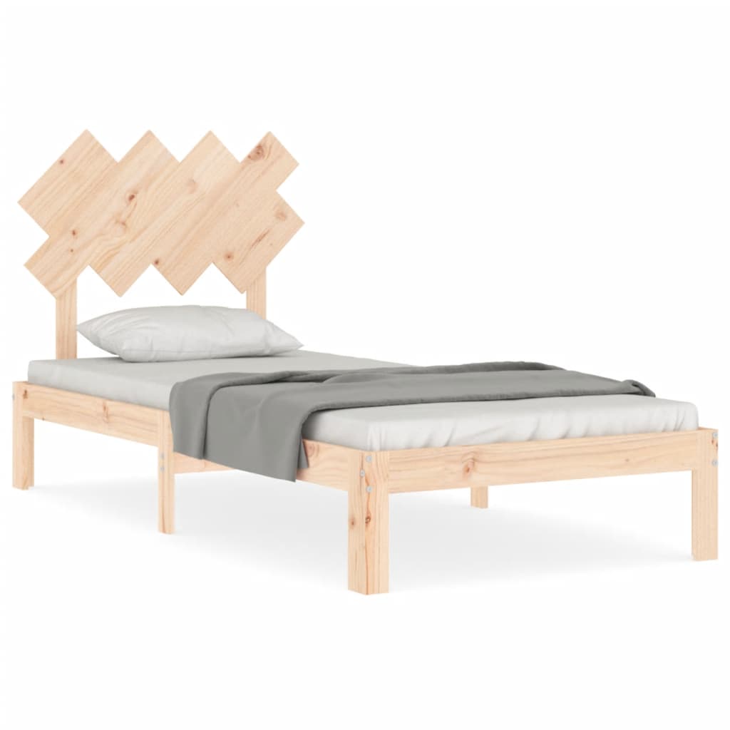 vidaXL Bed Frame without Mattress 90x200 cm Solid Wood Pine