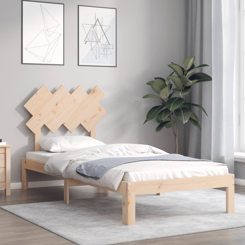 vidaXL Bed Frame without Mattress 90x200 cm Solid Wood Pine