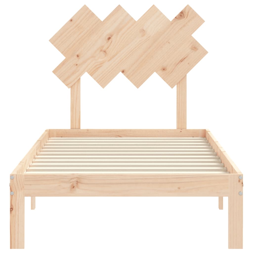 vidaXL Bed Frame without Mattress 90x200 cm Solid Wood Pine