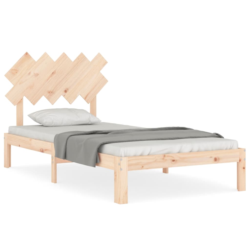 vidaXL Bed Frame without Mattress 100x200 cm Solid Wood Pine