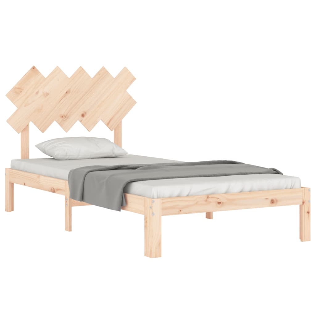 vidaXL Bed Frame without Mattress 100x200 cm Solid Wood Pine