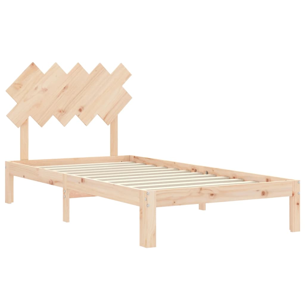 vidaXL Bed Frame without Mattress 100x200 cm Solid Wood Pine