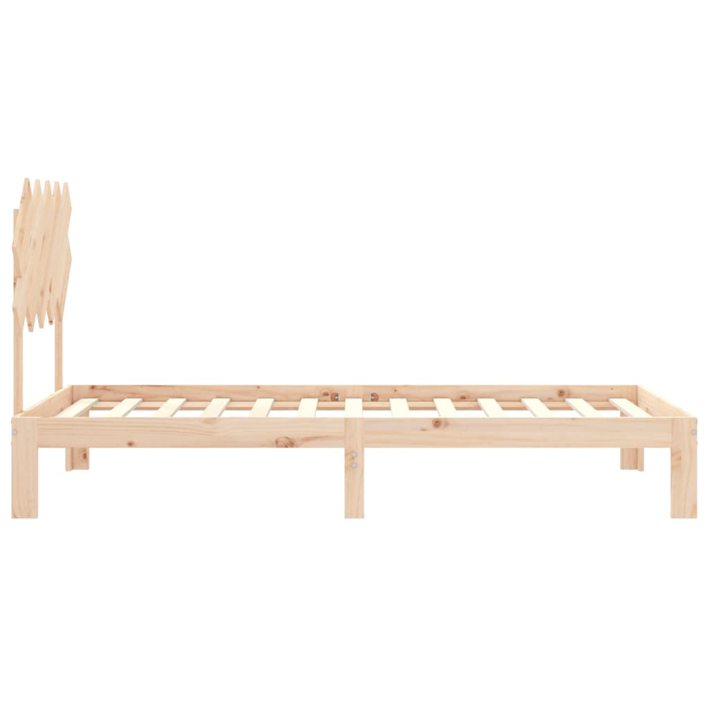 vidaXL Bed Frame without Mattress 100x200 cm Solid Wood Pine