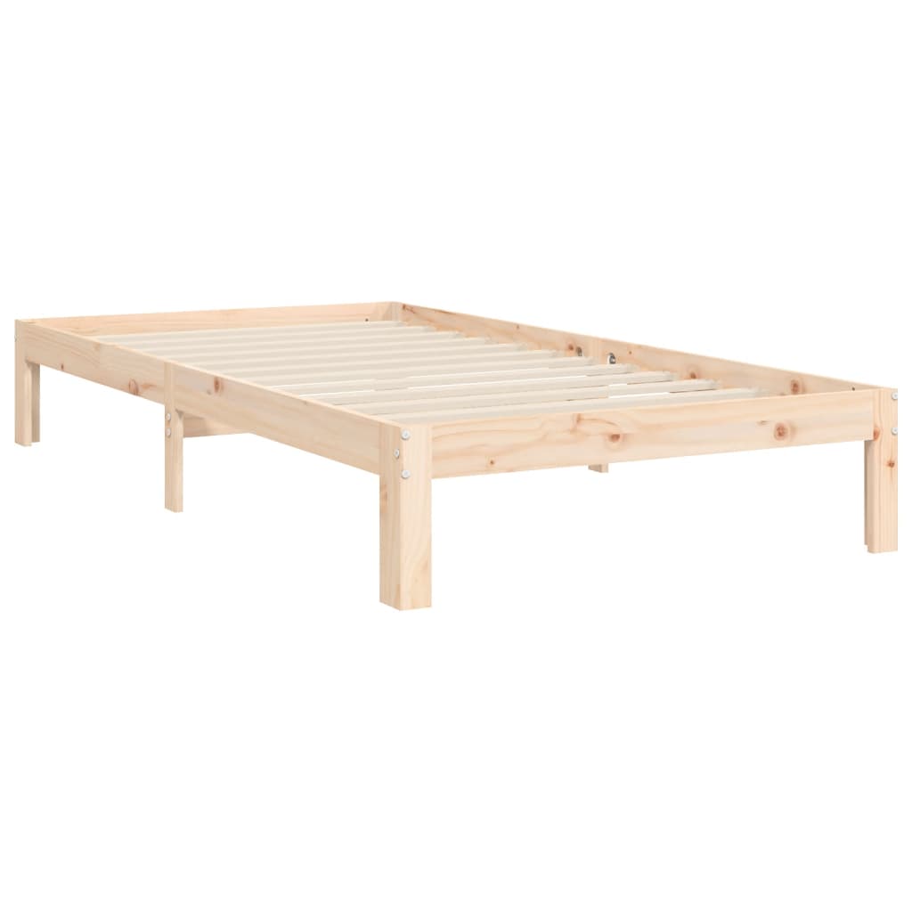 vidaXL Bed Frame without Mattress 100x200 cm Solid Wood Pine