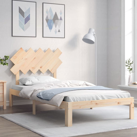 vidaXL Bed Frame without Mattress 100x200 cm Solid Wood Pine