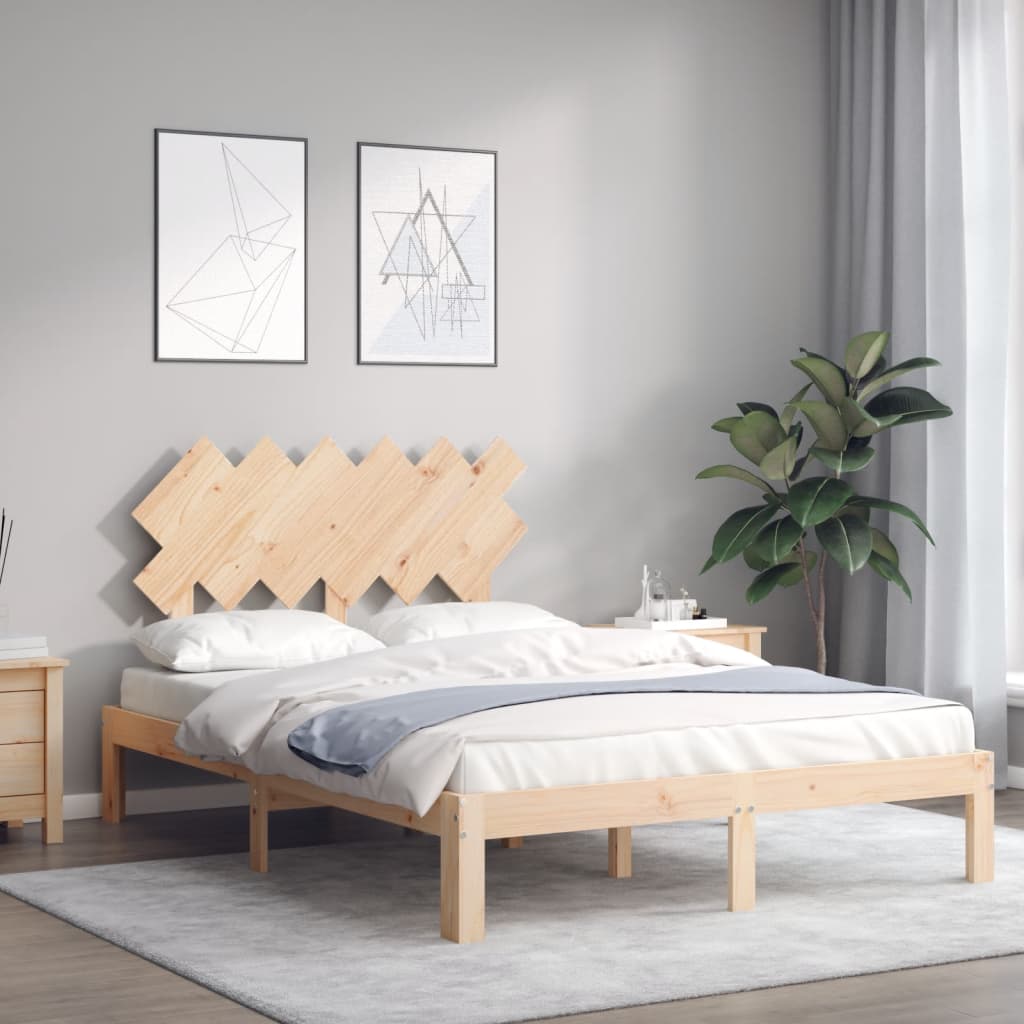 vidaXL Bed Frame without Mattress 120x200 cm Solid Wood Pine