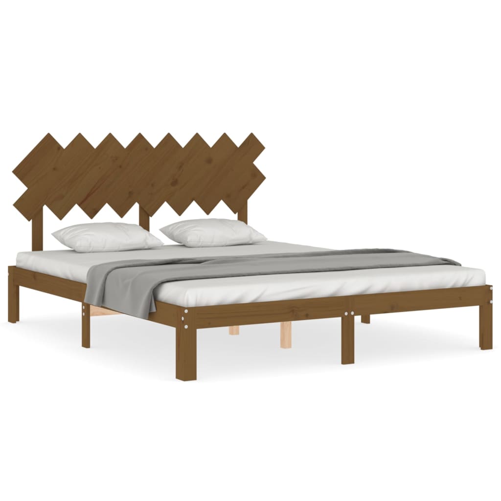 vidaXL Bed Frame without Mattress Honey Brown 160x200 cm Solid Wood Pine