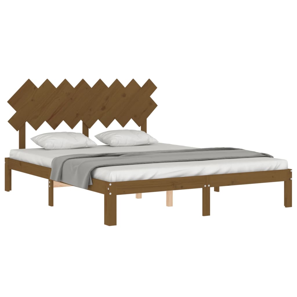 vidaXL Bed Frame without Mattress Honey Brown 160x200 cm Solid Wood Pine