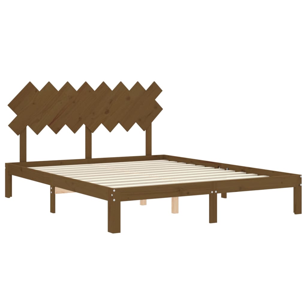 vidaXL Bed Frame without Mattress Honey Brown 160x200 cm Solid Wood Pine