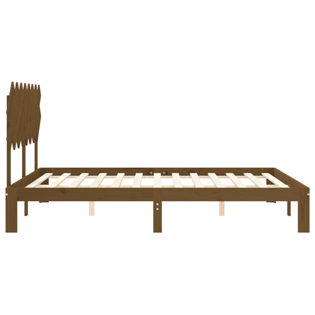 vidaXL Bed Frame without Mattress Honey Brown 160x200 cm Solid Wood Pine