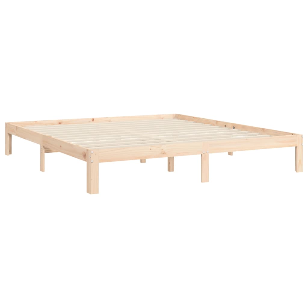 vidaXL Bed Frame without Mattress Super King Size Solid Wood Pine