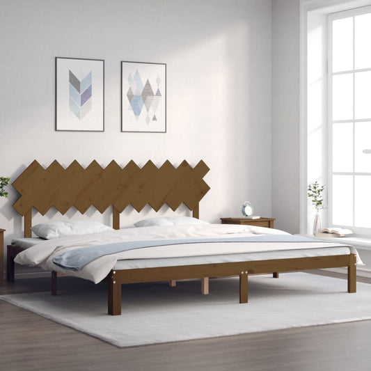 vidaXL Bed Frame without Mattress Honey Brown 200x200 cm Solid Wood Pine