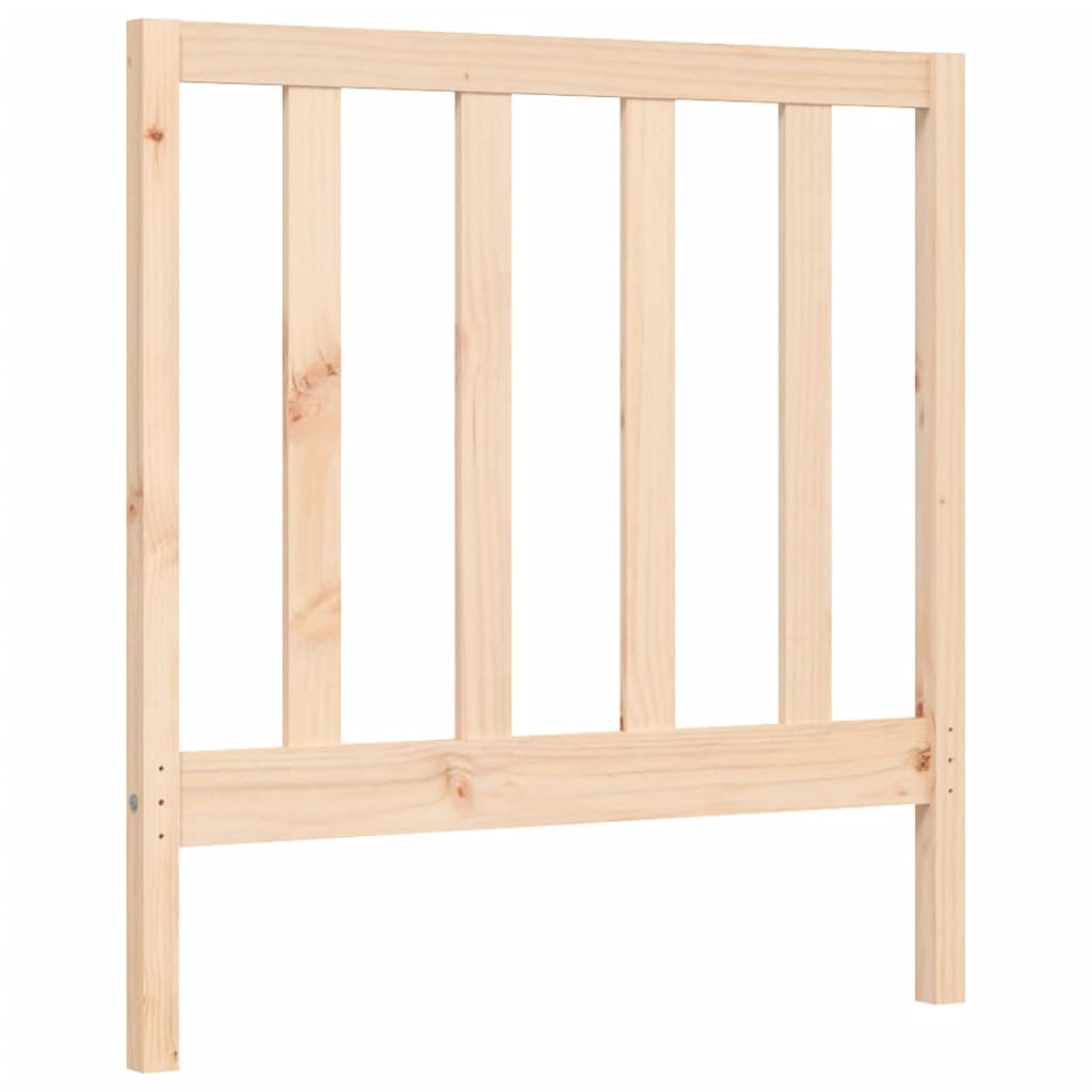 vidaXL Bed Frame without Mattress Single Solid Wood Pine