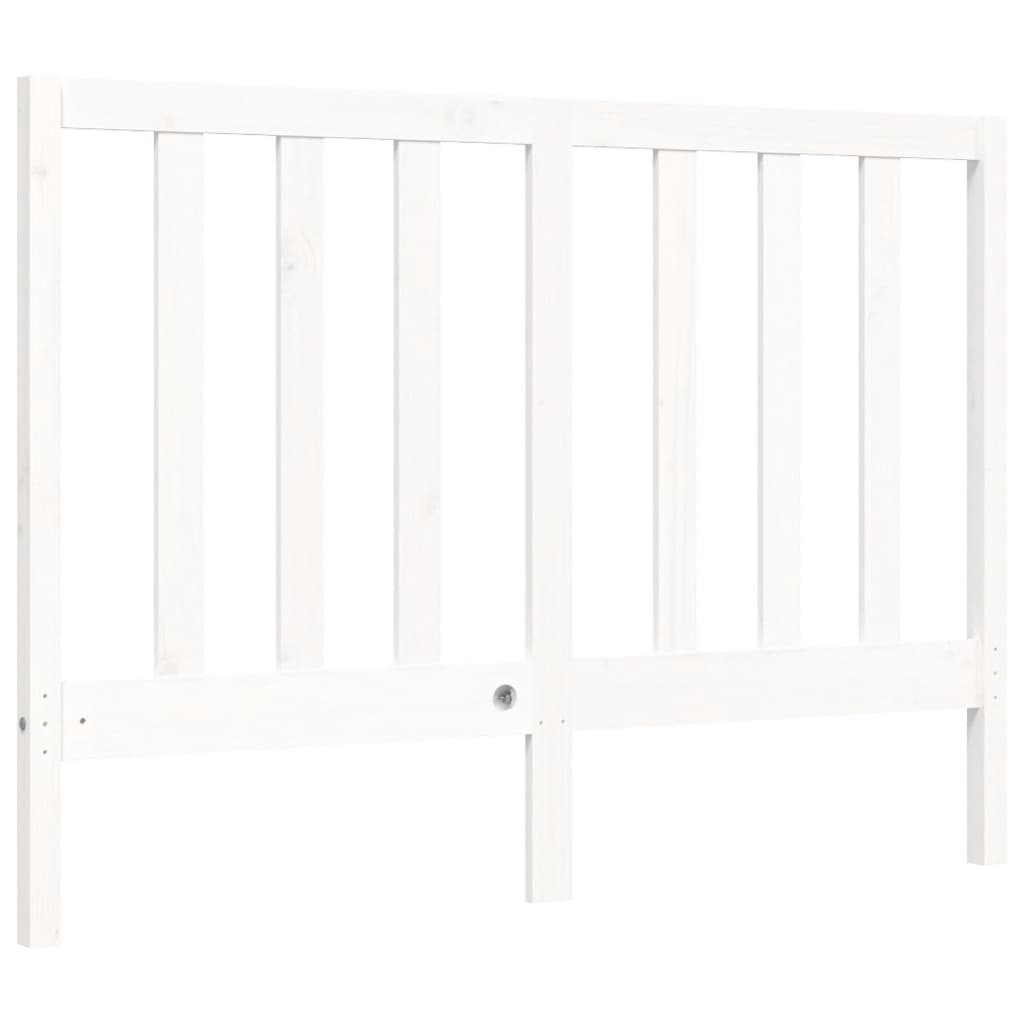 vidaXL Bed Frame without Mattress White 120x200 cm Solid Wood Pine