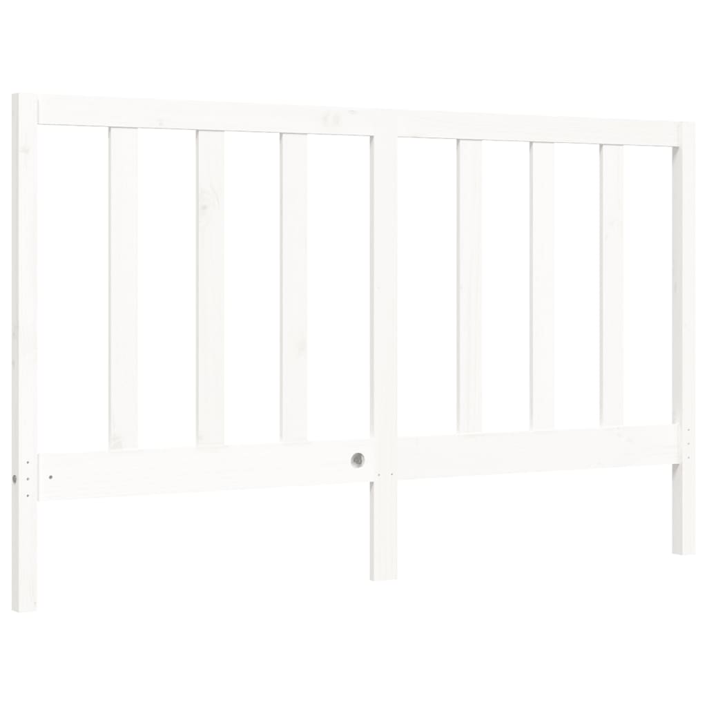 vidaXL Bed Frame without Mattress White 160x200 cm Solid Wood Pine