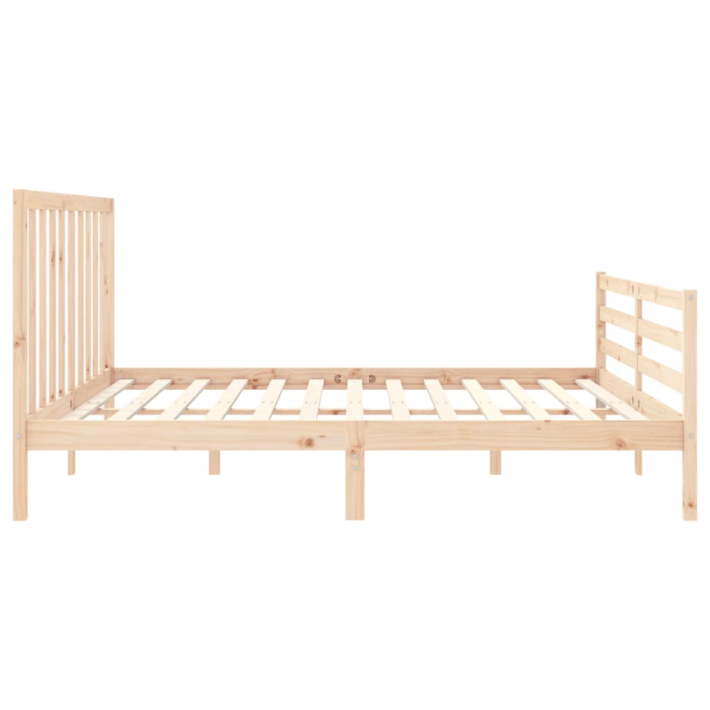 vidaXL Bed Frame without Mattress 200x200 cm Solid Wood Pine