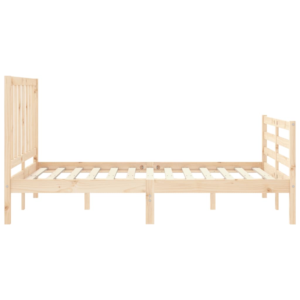 vidaXL Bed Frame without Mattress Small Double Solid Wood Pine