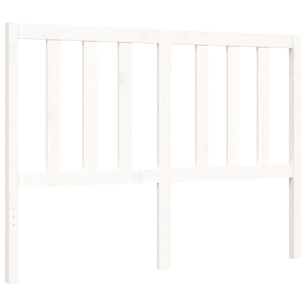 vidaXL Bed Frame without Mattress White 140x190 cm Solid Wood Pine