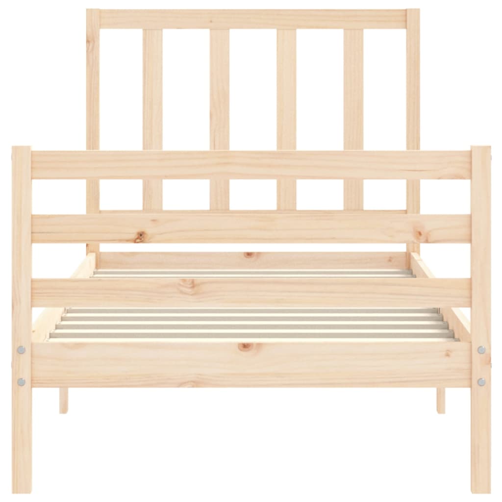 vidaXL Bed Frame without Mattress 90x200 cm Solid Wood Pine