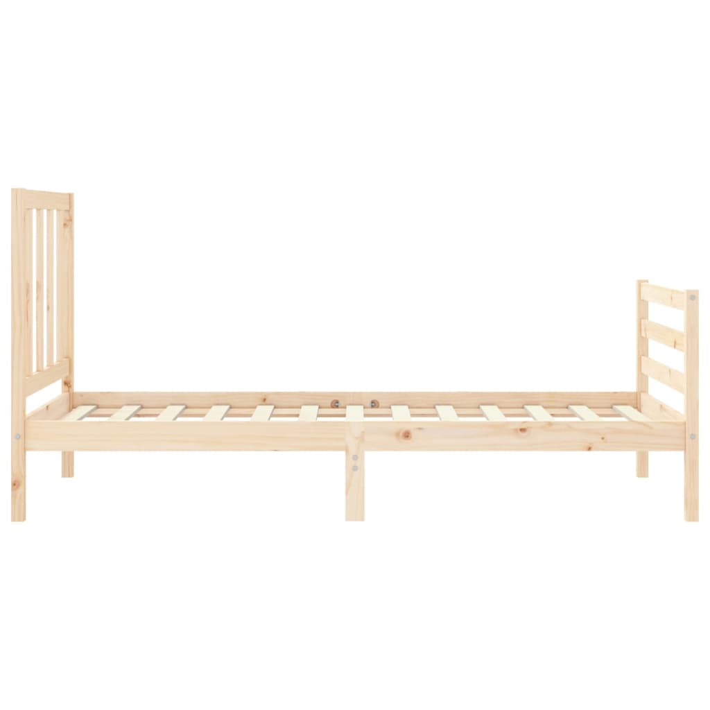 vidaXL Bed Frame without Mattress 90x200 cm Solid Wood Pine