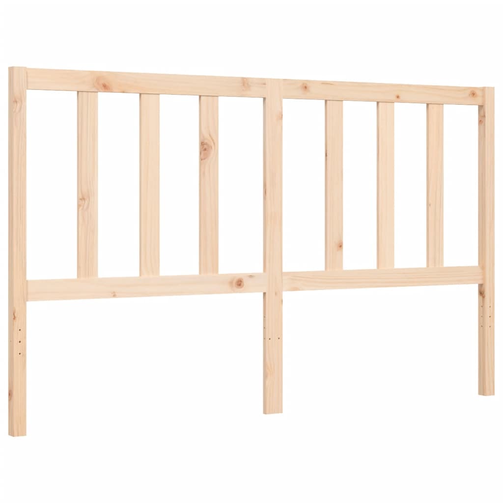 vidaXL Bed Frame without Mattress King Size Solid Wood Pine