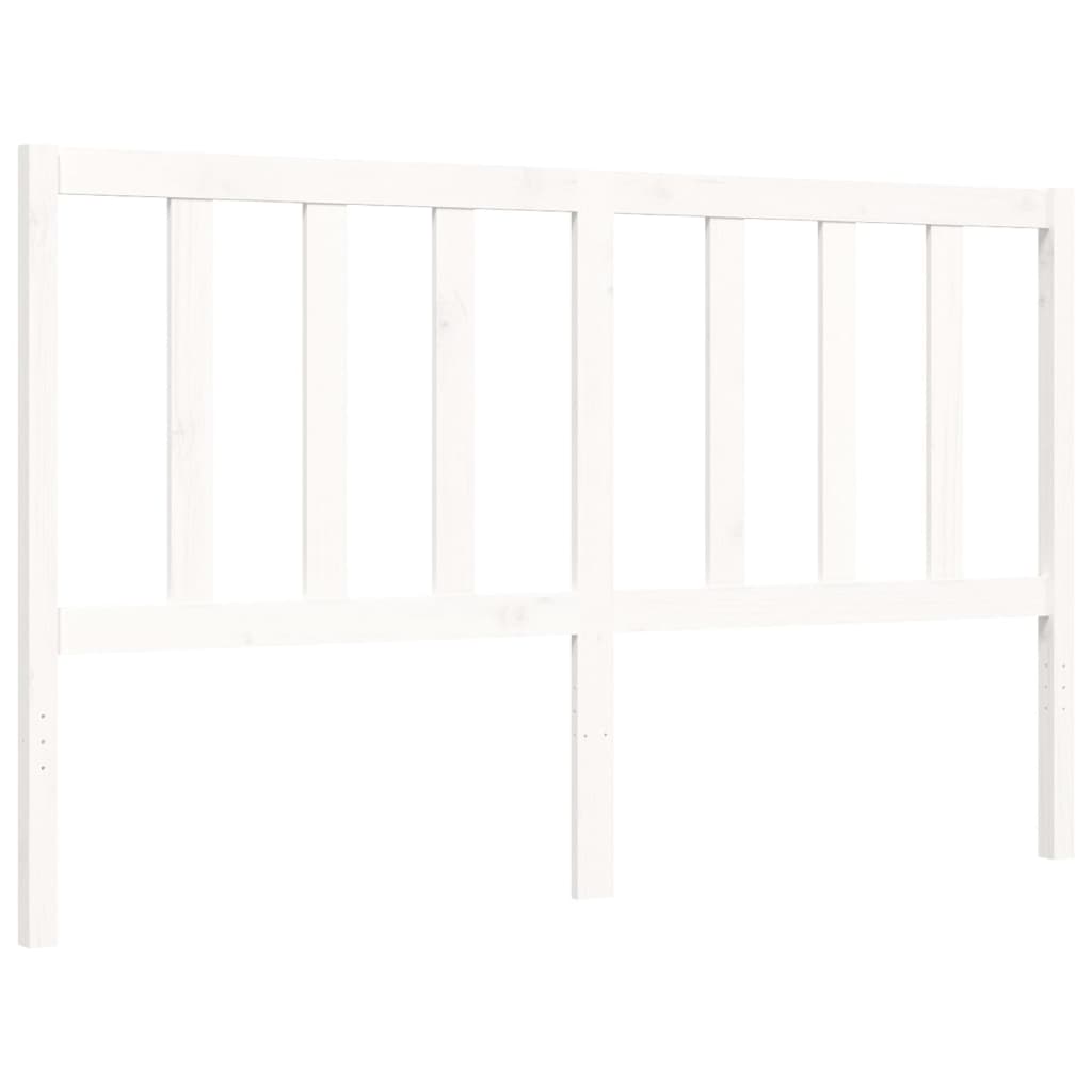 vidaXL Bed Frame without Mattress White 160x200 cm Solid Wood Pine