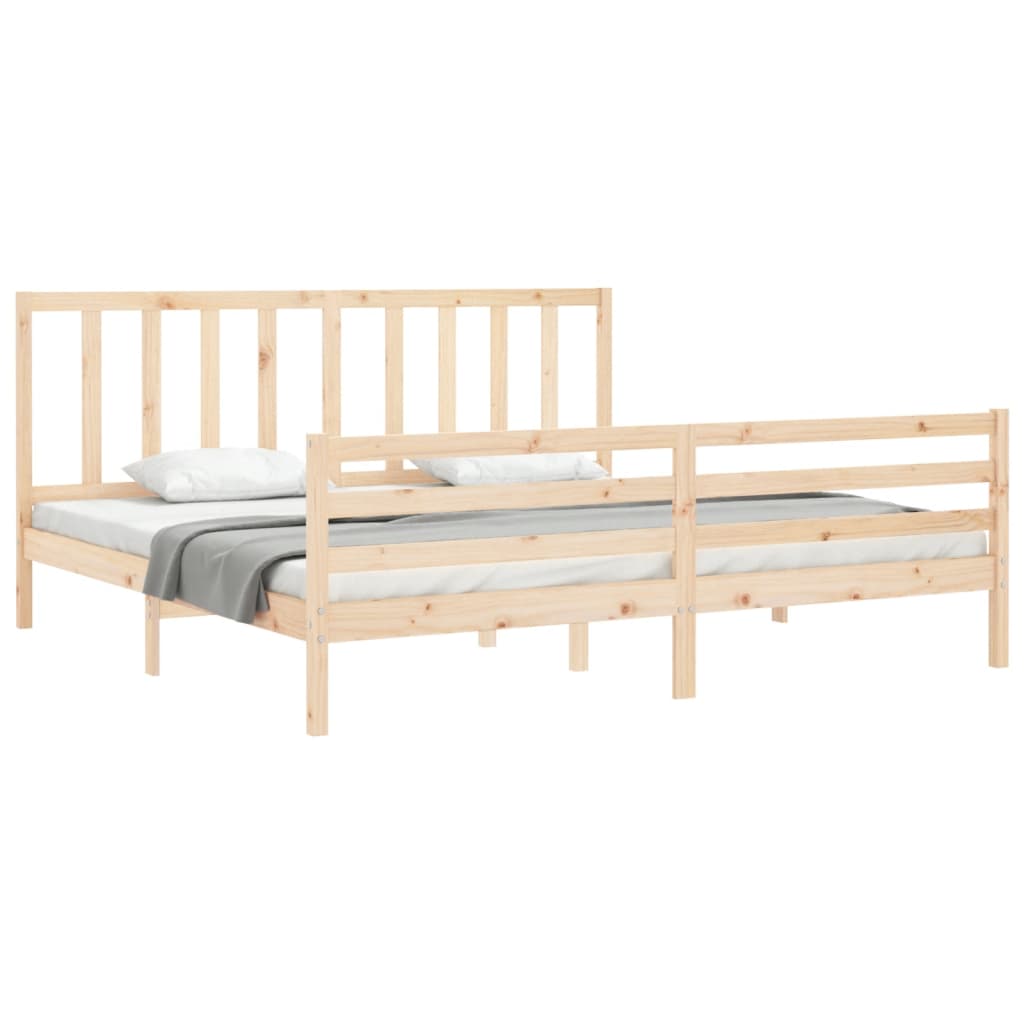 vidaXL Bed Frame without Mattress 200x200 cm Solid Wood Pine