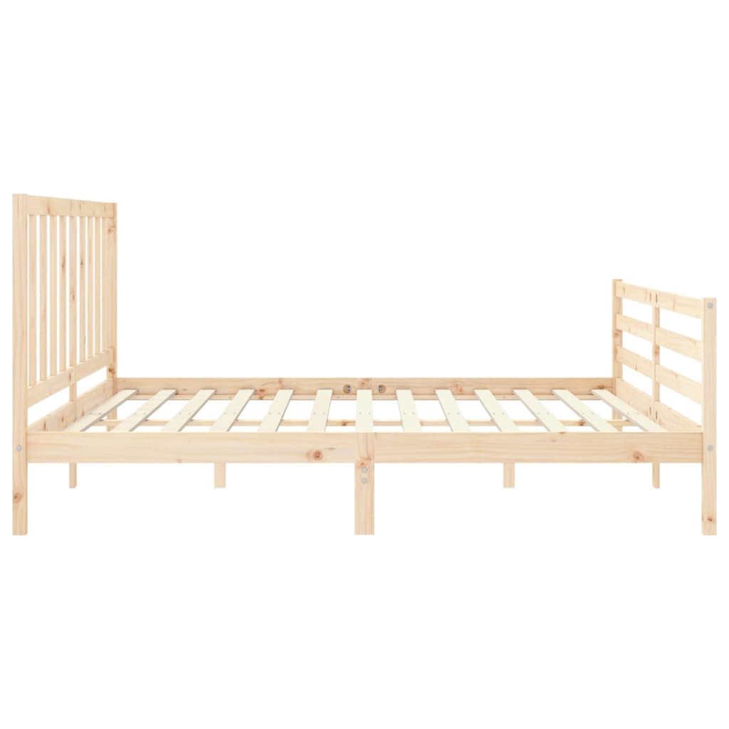 vidaXL Bed Frame without Mattress 200x200 cm Solid Wood Pine