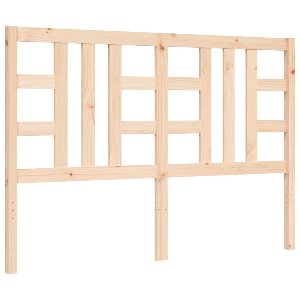 vidaXL Bed Frame without Mattress Double Solid Wood Pine