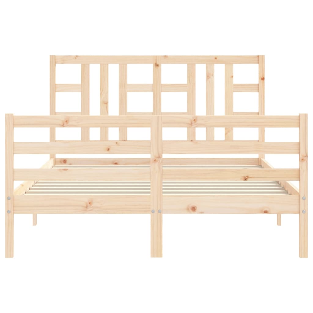 vidaXL Bed Frame without Mattress 140x190 cm Solid Wood Pine