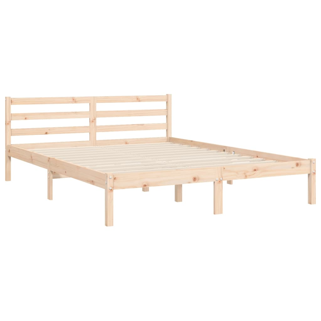 vidaXL Bed Frame without Mattress 140x190 cm Solid Wood Pine