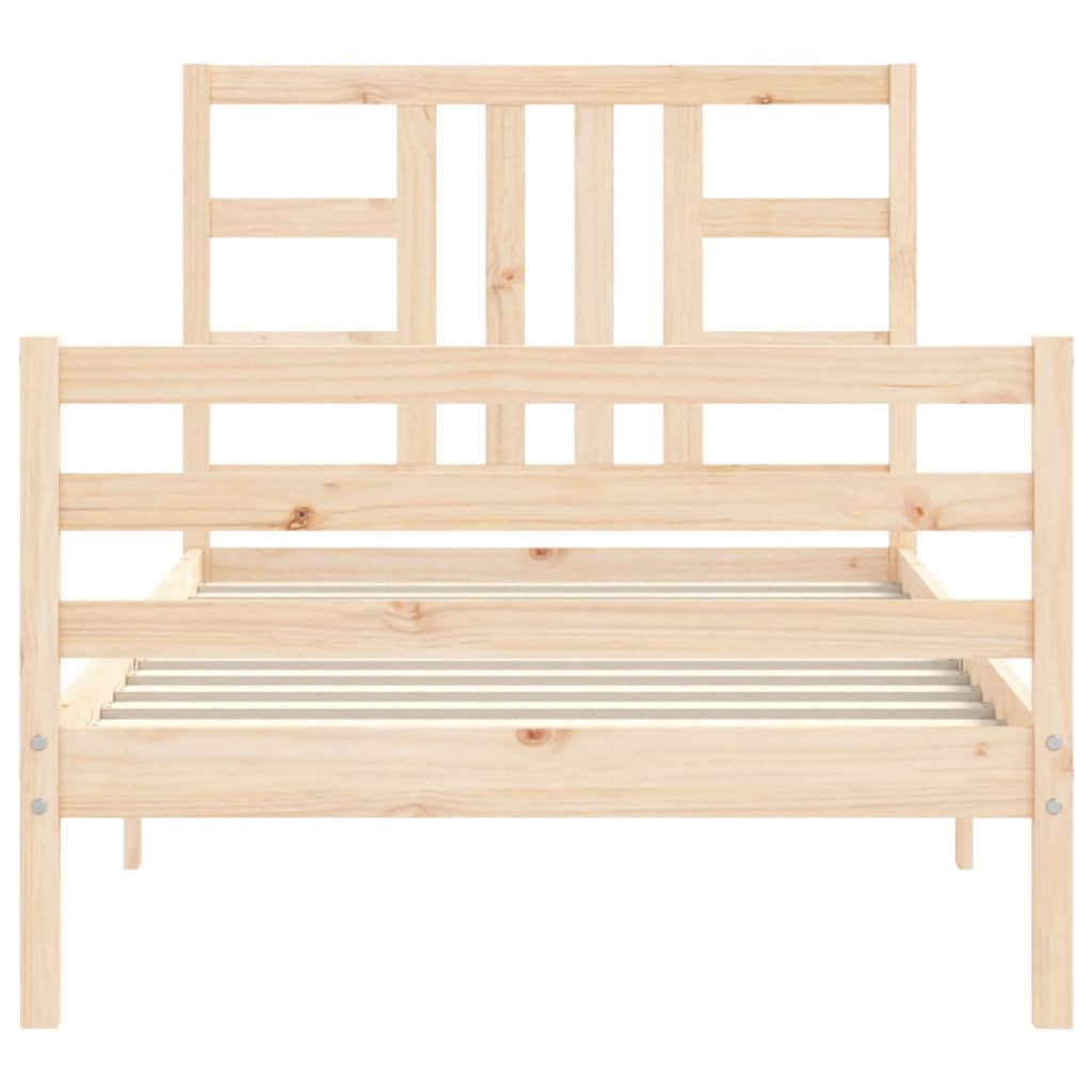 vidaXL Bed Frame without Mattress 90x200 cm Solid Wood Pine