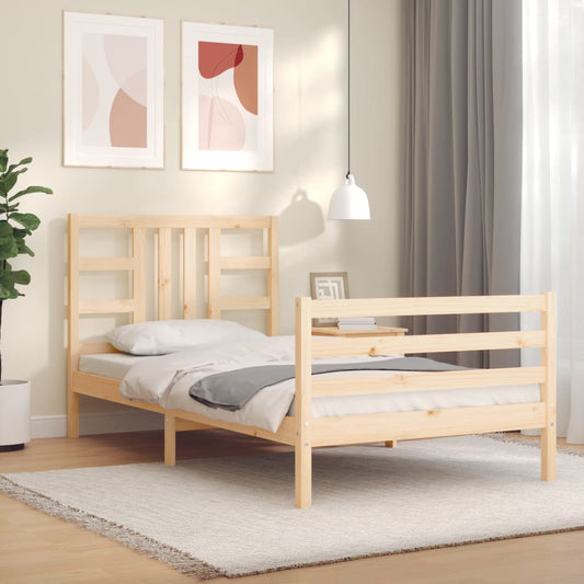 vidaXL Bed Frame without Mattress 90x200 cm Solid Wood Pine