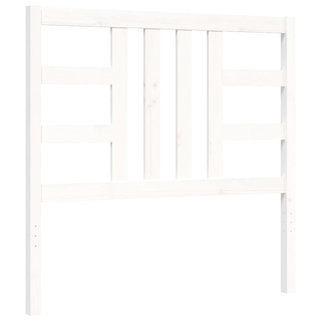 vidaXL Bed Frame without Mattress White 100x200 cm Solid Wood Pine