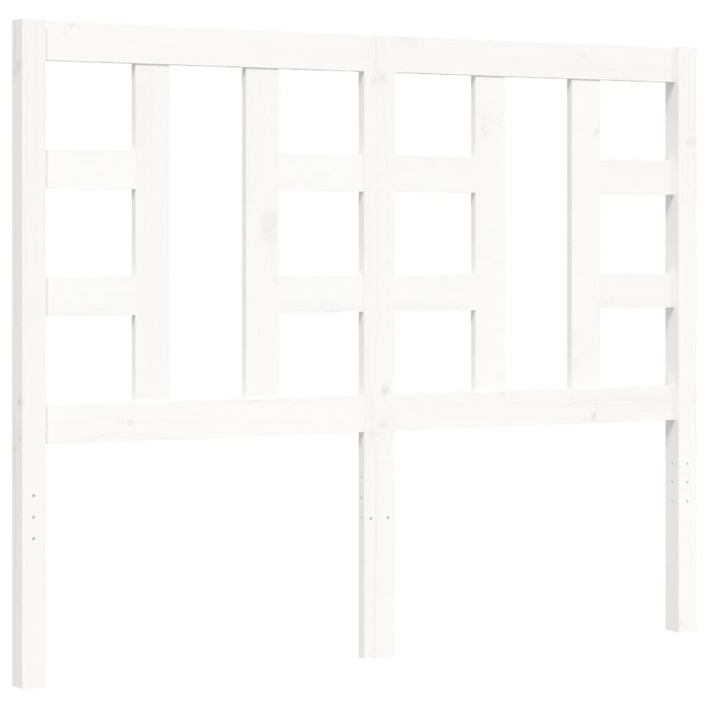 vidaXL Bed Frame without Mattress White 120x200 cm Solid Wood