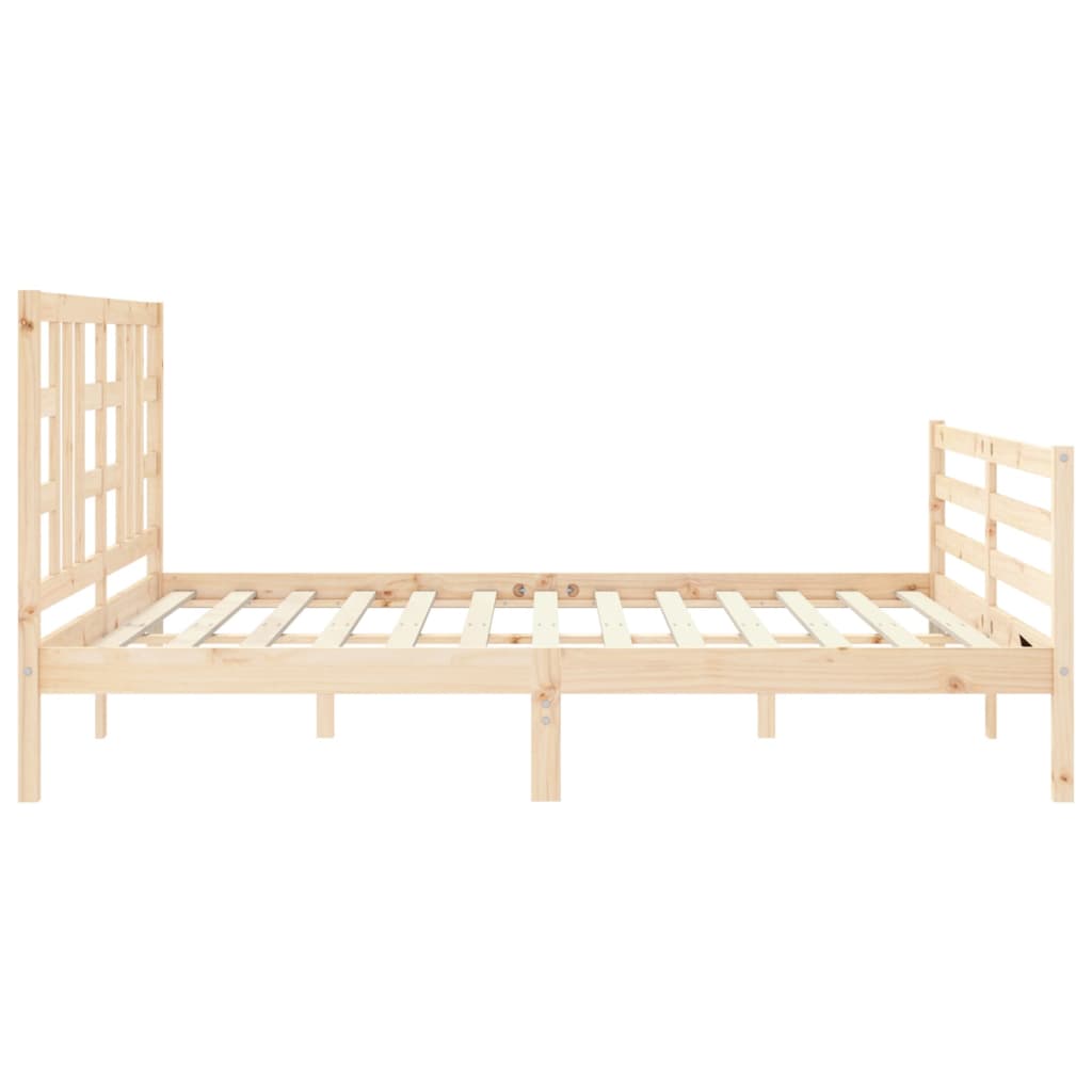 vidaXL Bed Frame without Mattress Super King Size Solid Wood