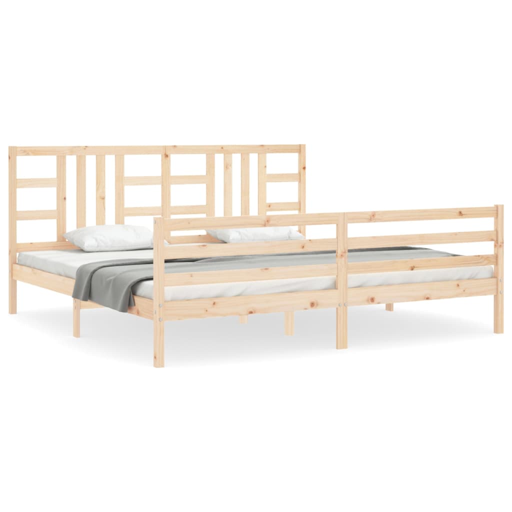 vidaXL Bed Frame without Mattress 200x200 cm Solid Wood